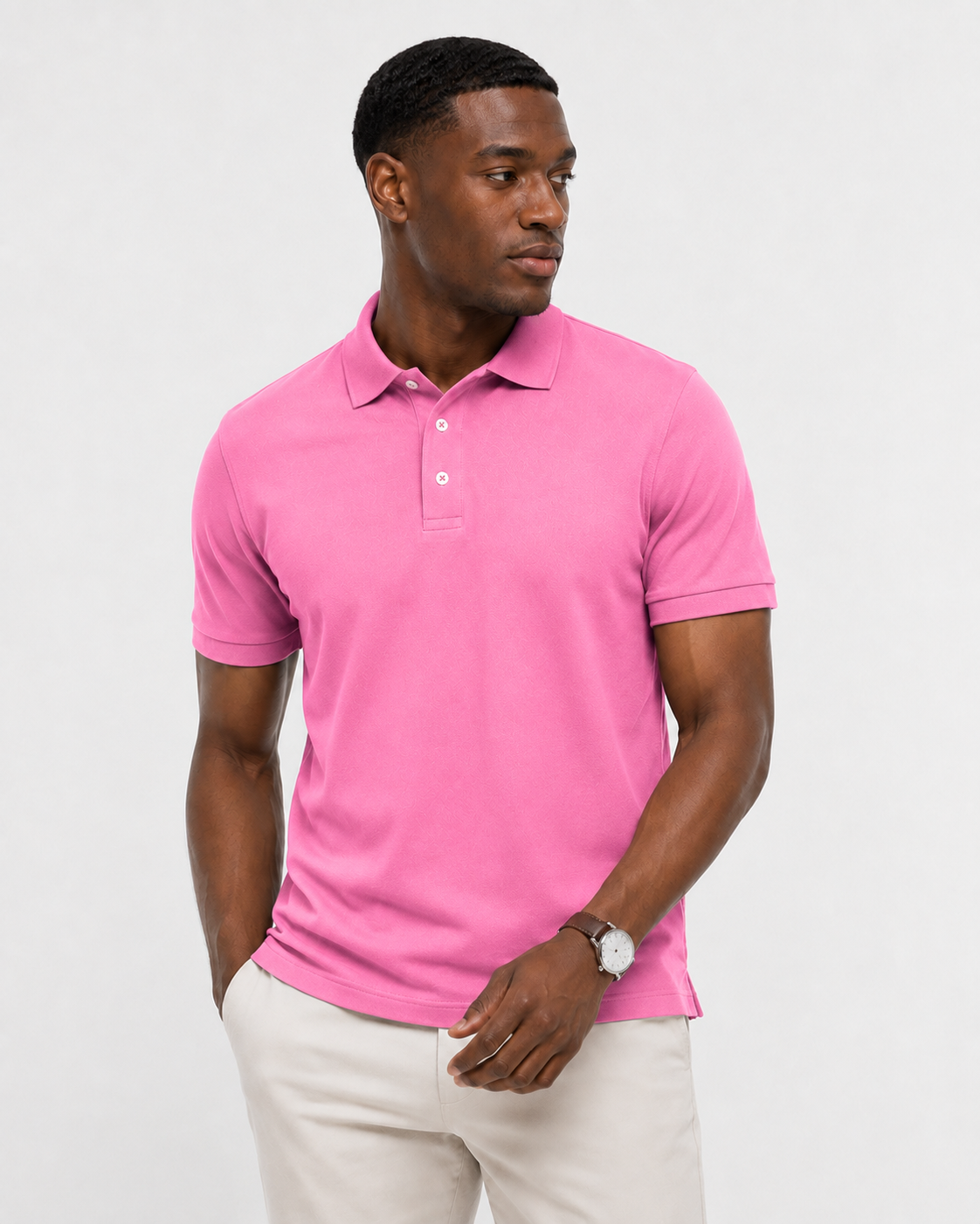 Artisan Attire Signature Pink Polo Shirt